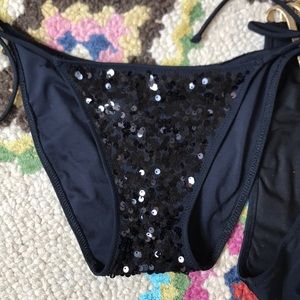 Victoria's Secret Pink Black bikini bottom bundle